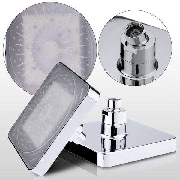 7 in 1 COLOUR CHANGING LED Rainfall Shower Head