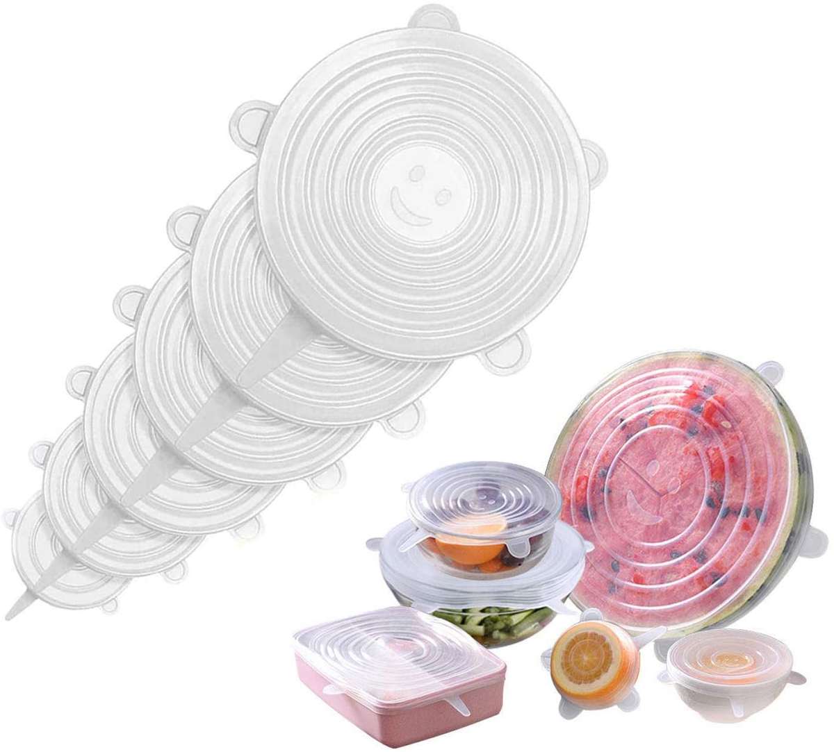 Silicone Stretch Lids 6 Pack