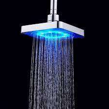 7 in 1 COLOUR CHANGING LED Rainfall Shower Head