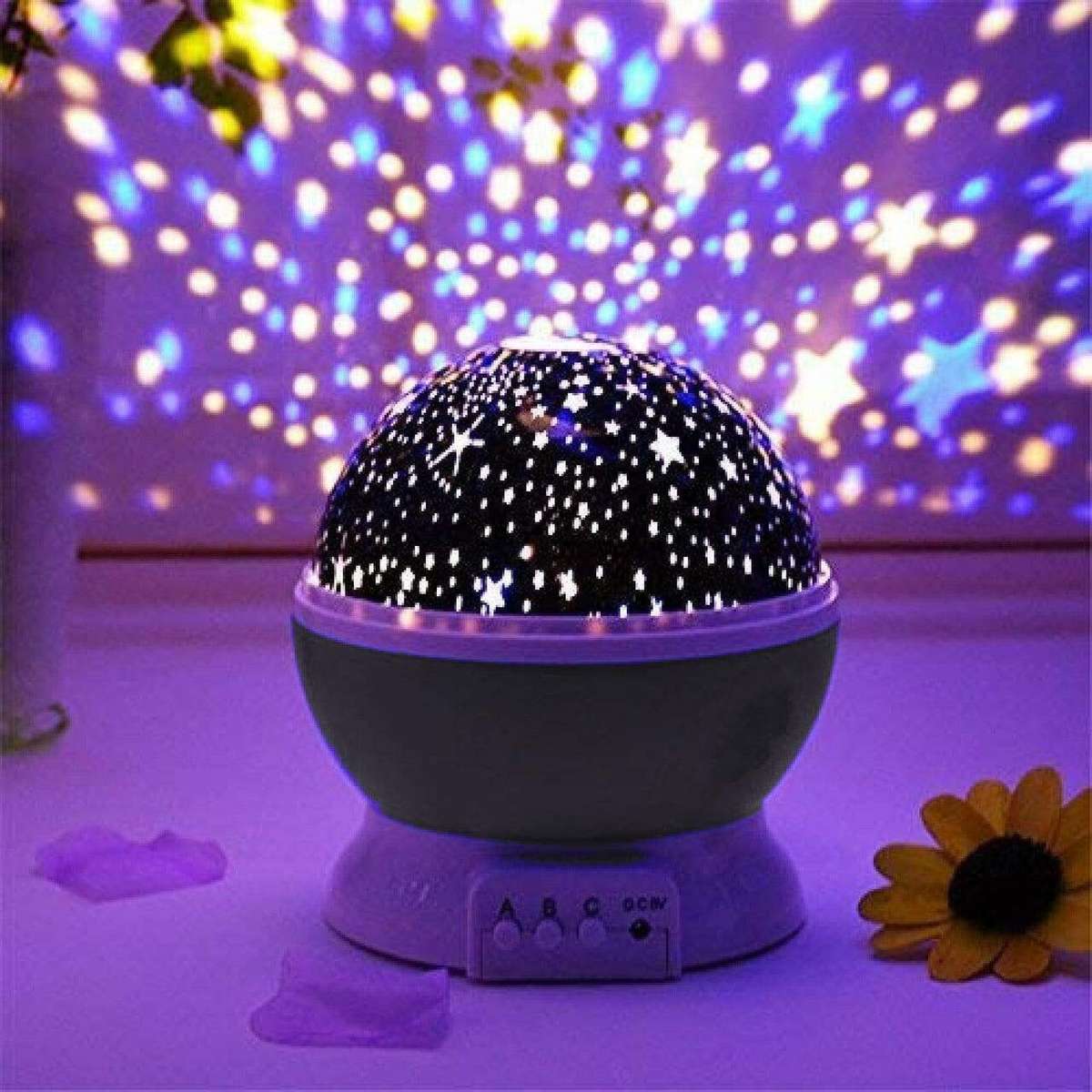 Kids Large Star Master Rotating Projection Lamp - Pink