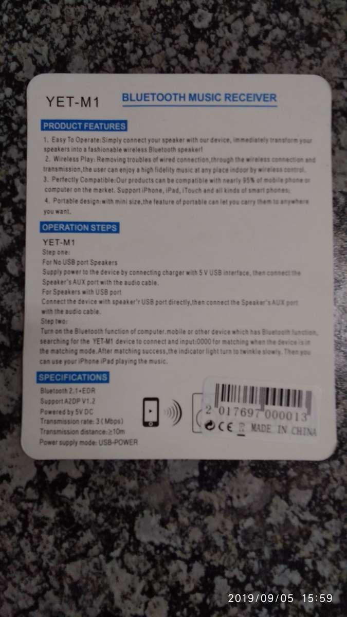 USB Bluetooth Music Receiver