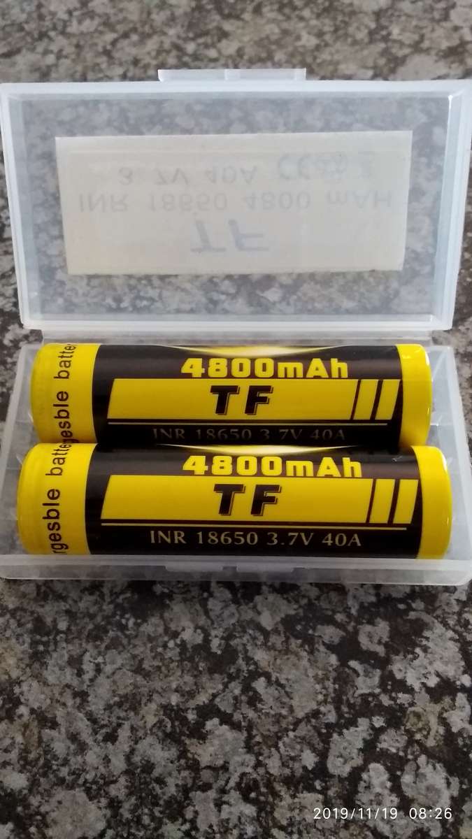 TF 18650 3.7v Lithium Rechargeable Battery Set
