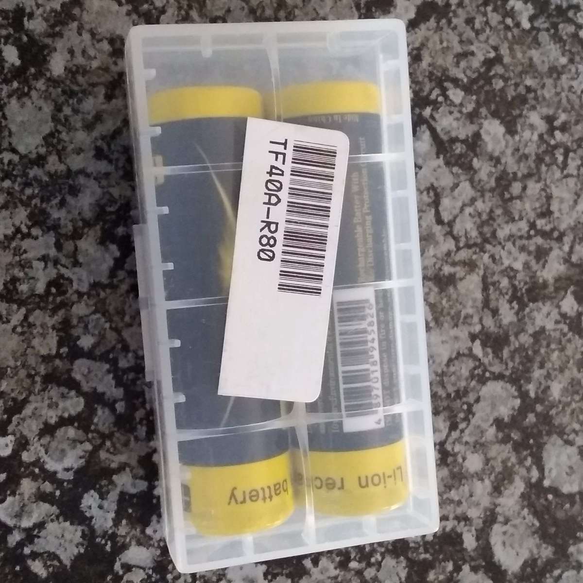 TF 18650 3.7v Lithium Rechargeable Battery Set