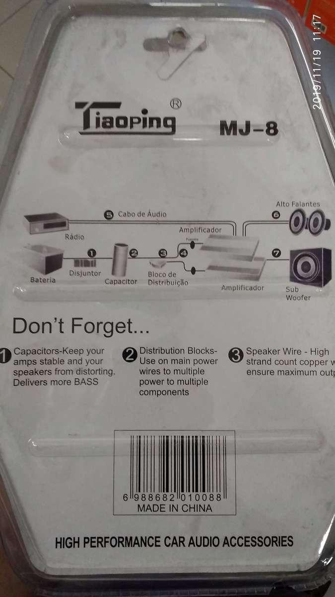 Car Amplifier Cable Install Kit