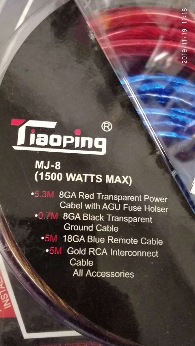 Car Amplifier Cable Install Kit