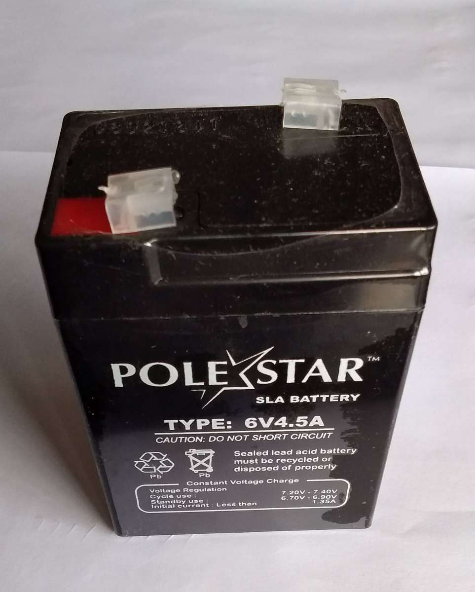 Polestar 6v 4.5ah SLA Rechargeable Battery