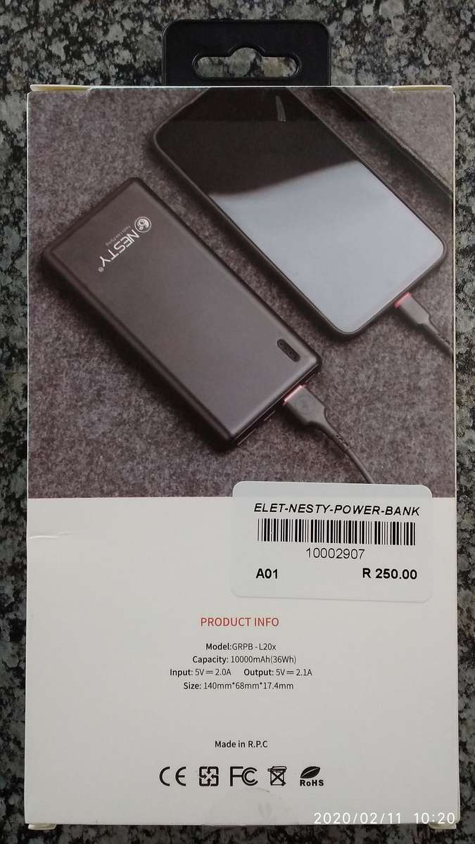 Nesty 10000mah 2.1Amp Dual USB Power Bank