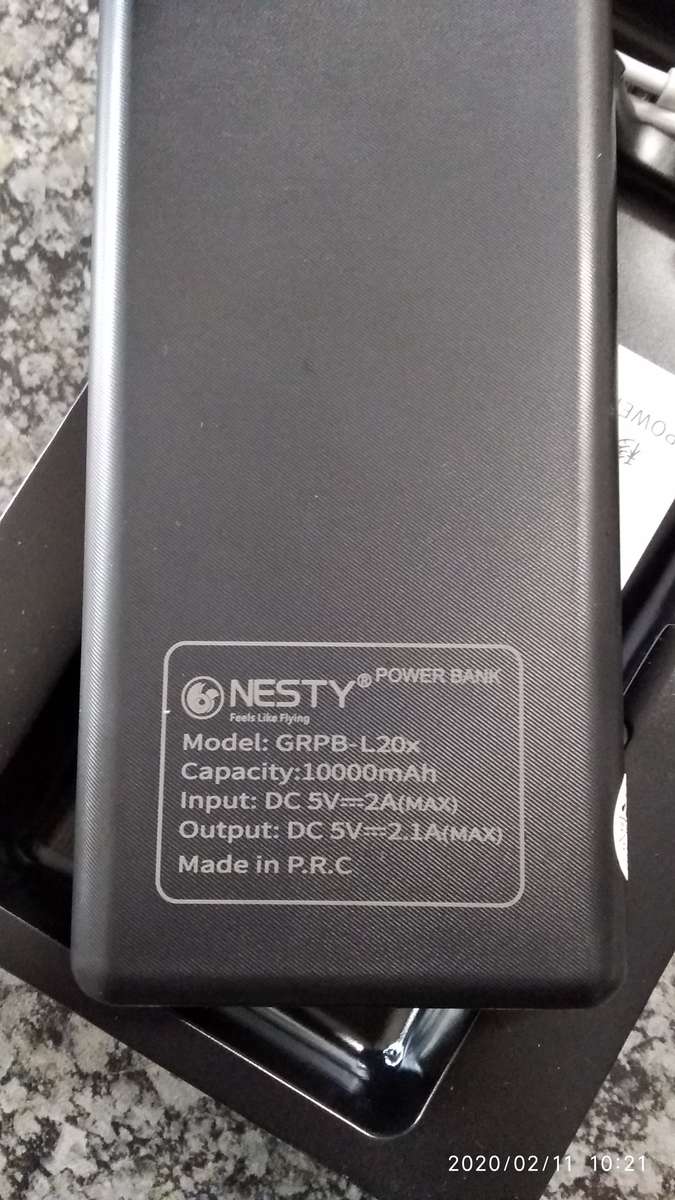 Nesty 10000mah 2.1Amp Dual USB Power Bank