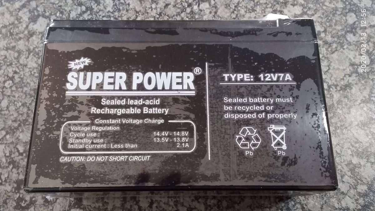 7AH Gate/Garage/Home Alarm 12v Battery