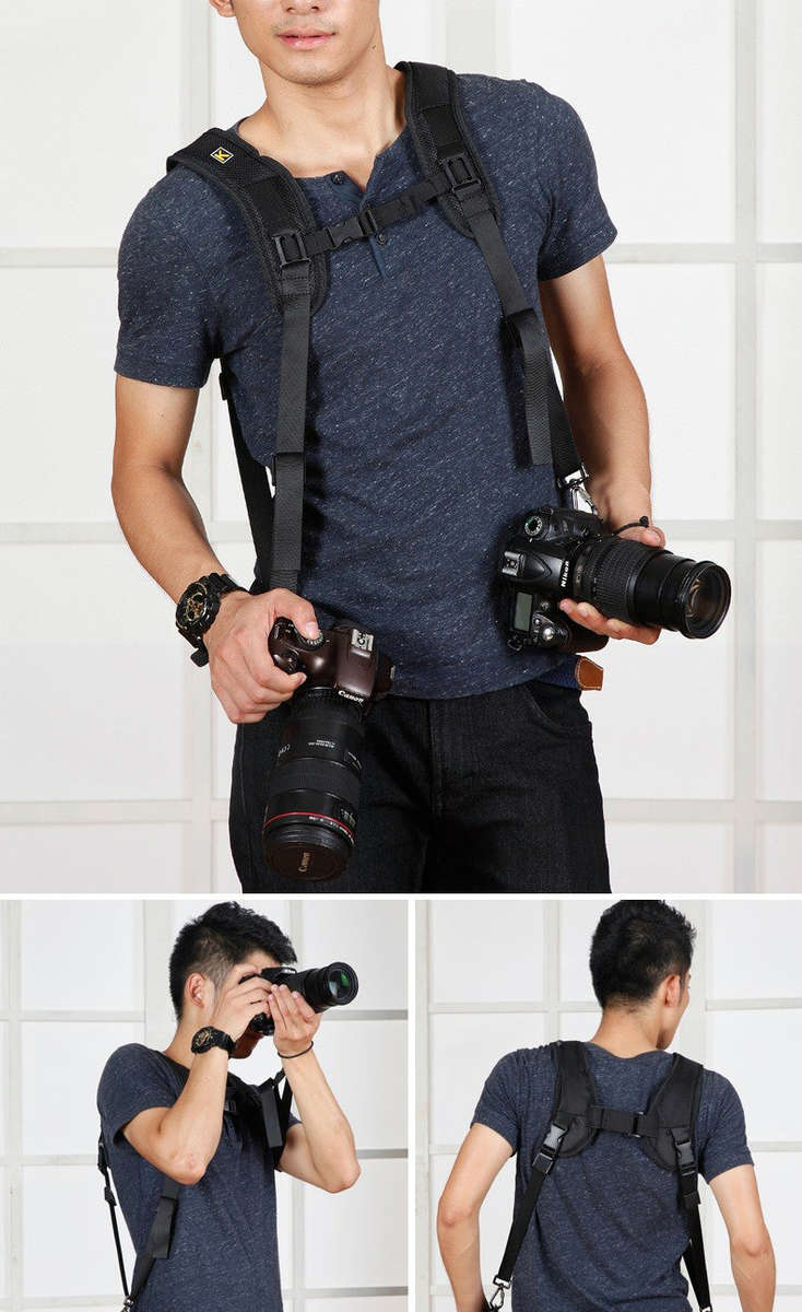Optodio K Double Shoulder Camera DSLR Strap with Base