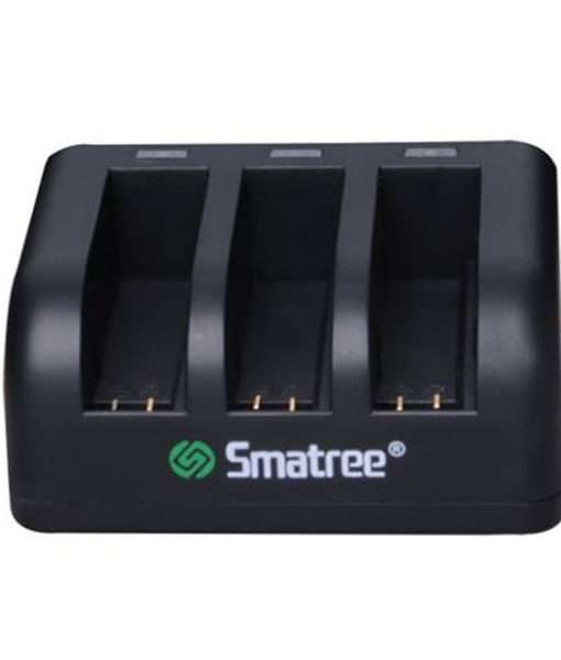 Smatree SM-004 1290mAh Li-ion Battery and 3-Channel Charger for GoPro Hero4 Silver Black