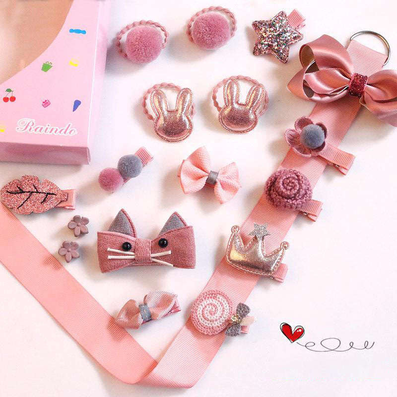 Children's Hair Clip Gift Set - Pink2