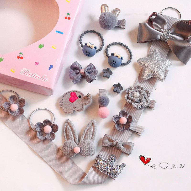 Children's Hair Clip Gift Set - Silver