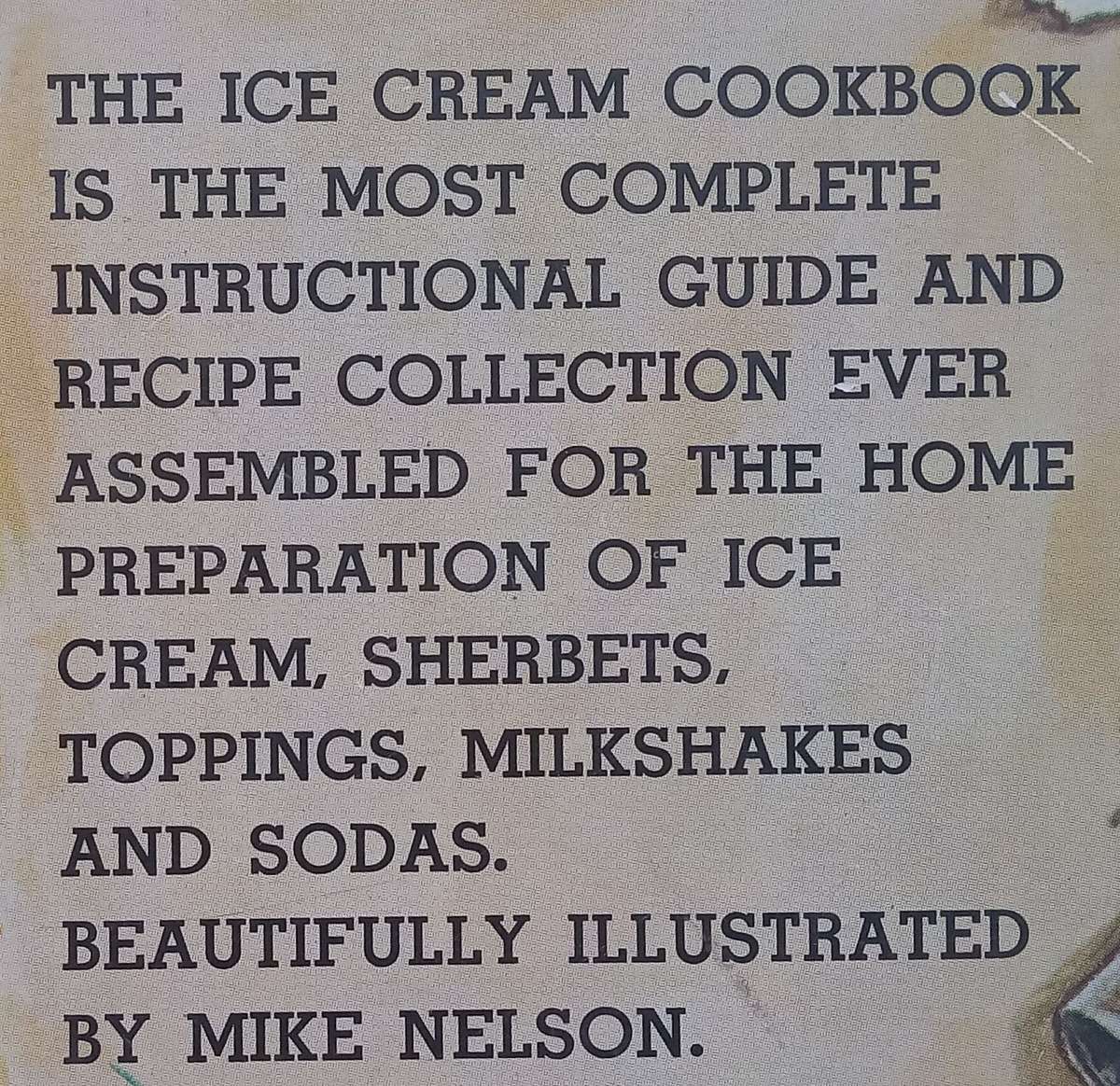 Ice Cream Cook Book | Earl Goldman