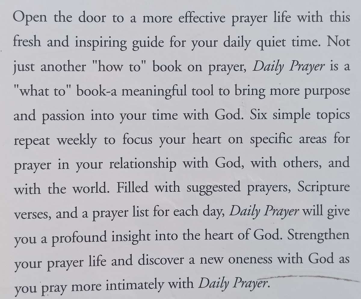 Daily Prayer from the New International Version