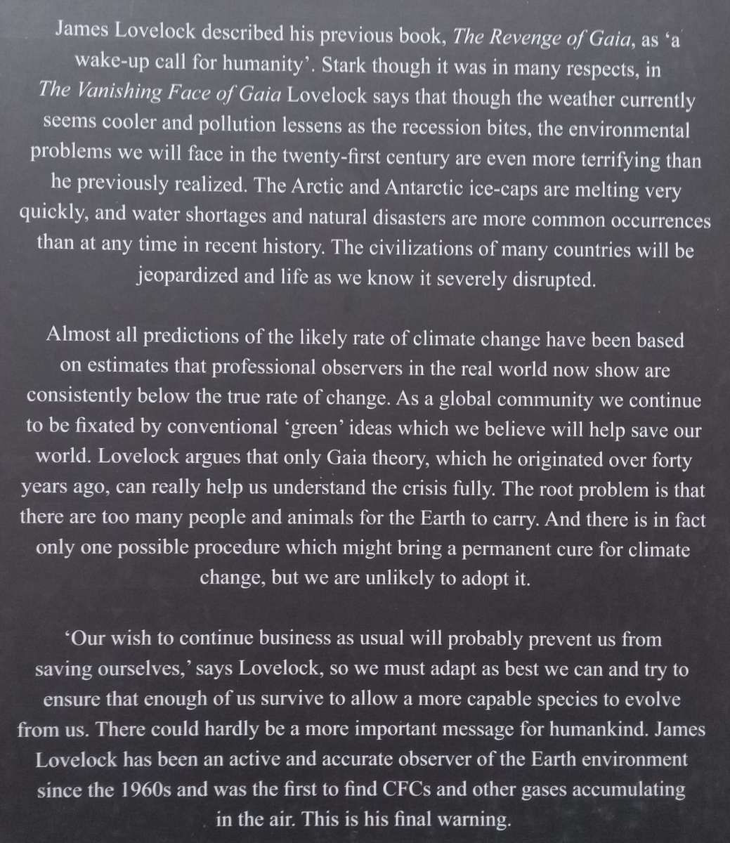 The Vanishing Face of Gaia: A Final Warning | James Lovelock