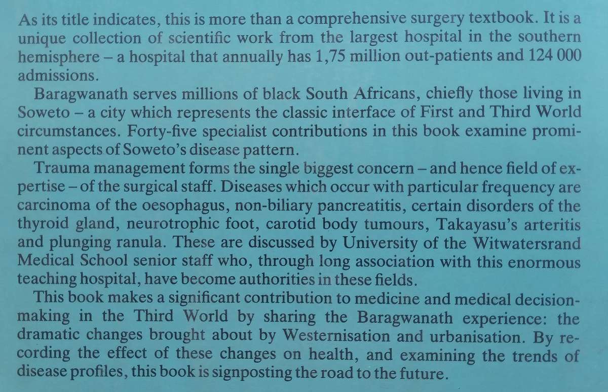 Modern Surgery in Africa: The Baragwanath Experience | Desmond Pantanowitz
