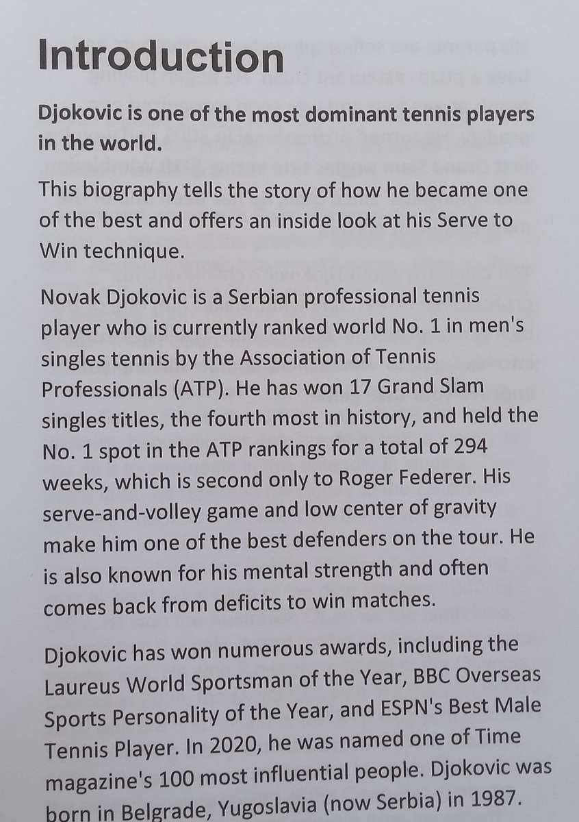 Novak Djokovic: The Biography