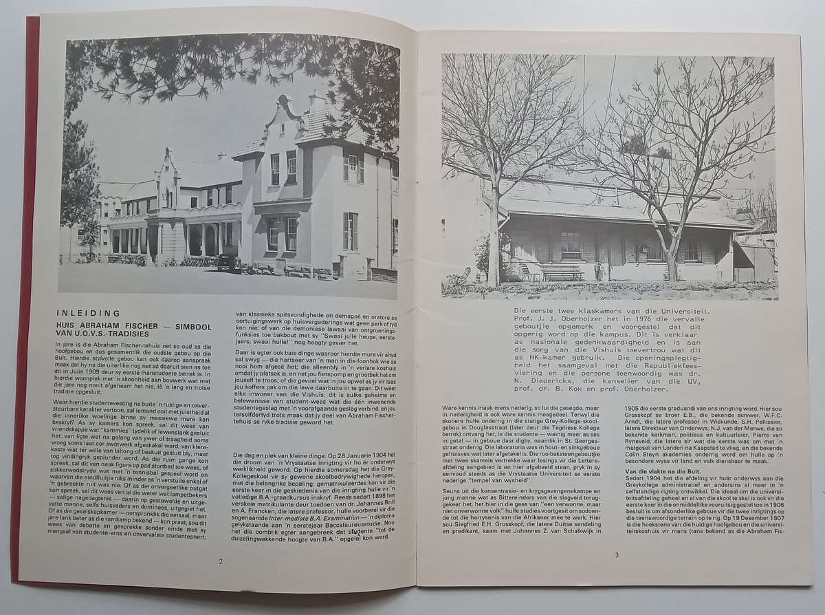 Huis Abraham Fischer, 1907-1987 (Afrikaans)