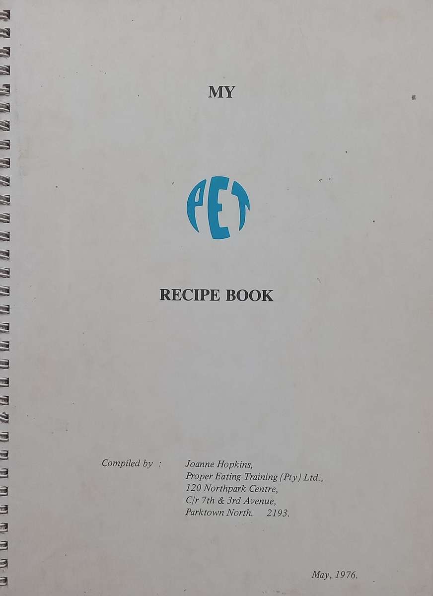 My P.E.T. Recipe Book | Joanne Hopkins