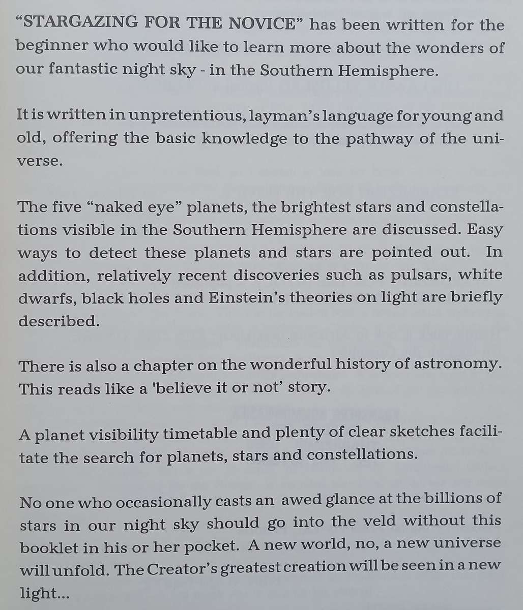 Stargazing for the Novice | Franz Conradie