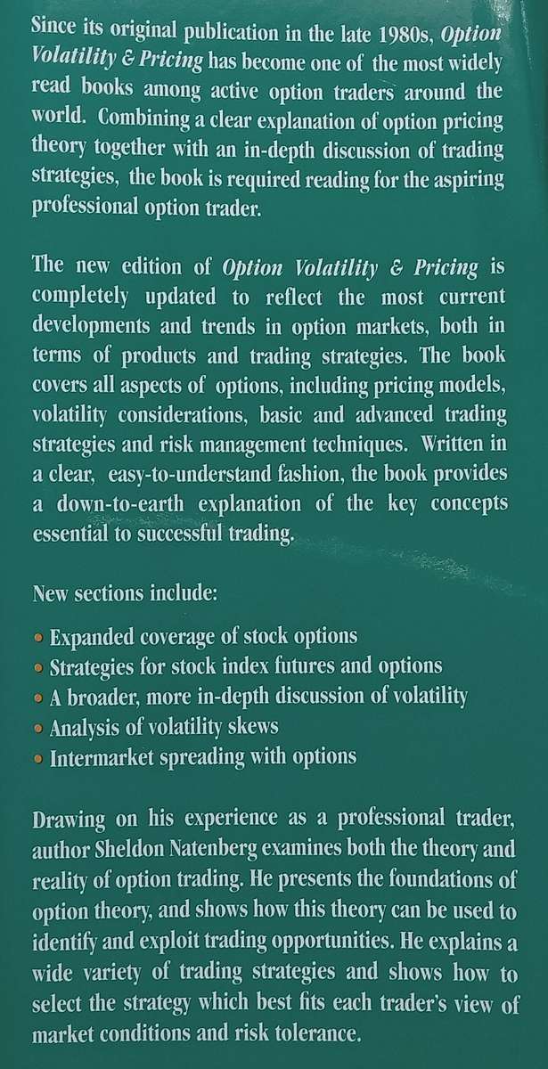 Option Volatility & Pricing: Advanced Trading Strategies and Techniques | Sheldon Natenberg