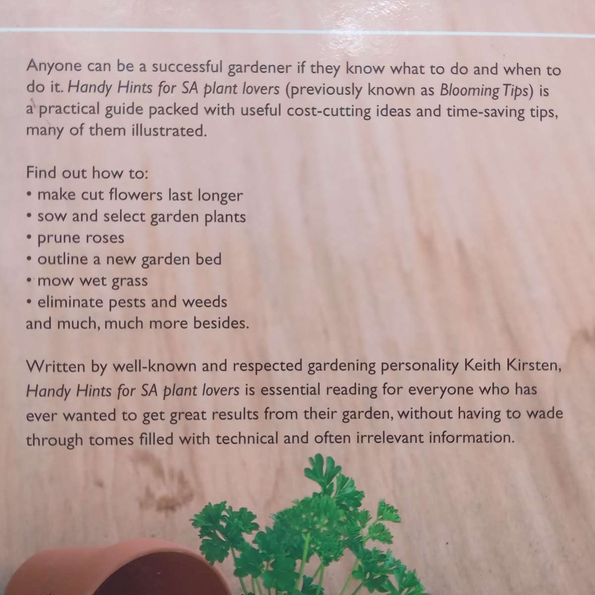 Handy Hints for SA Plant Lovers | Keith Kirsten