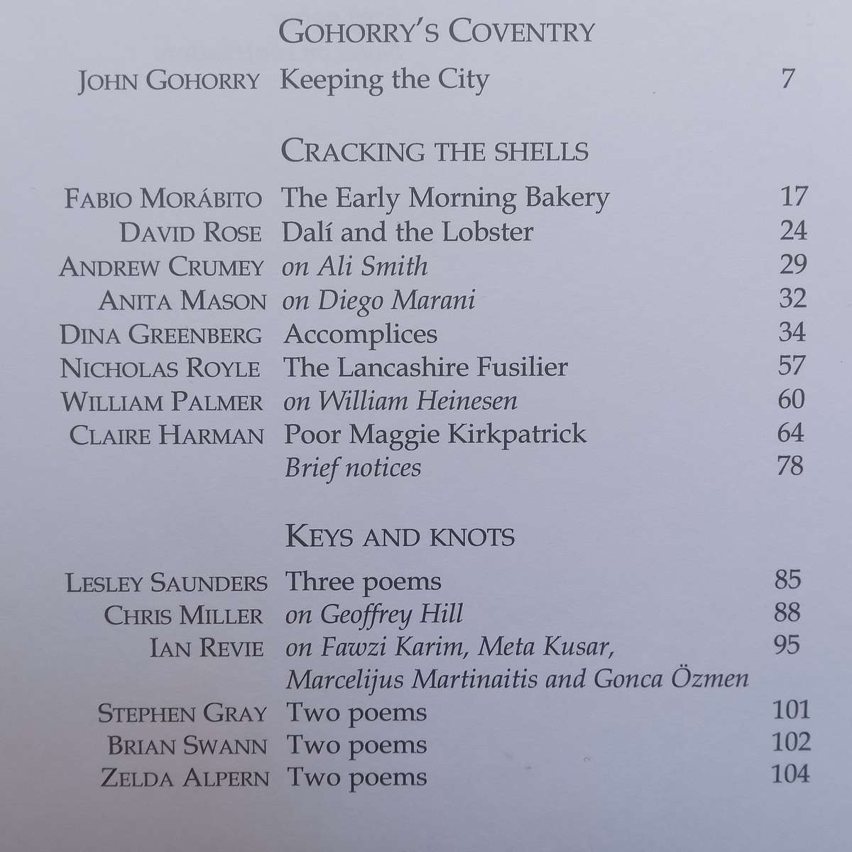 The Warwick Review (Vol. 5, No. 3, September 2011)