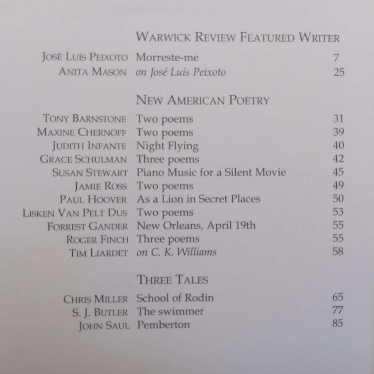 The Warwick Review (Vol. 6, No. 4, December 2010, Copy of Stephen Gray)