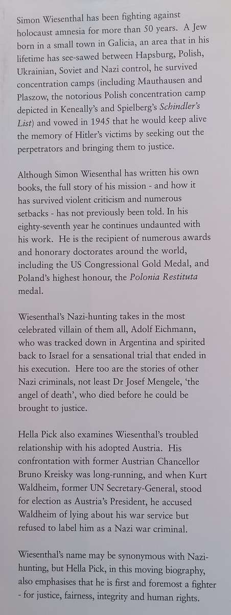 Simon Wiesenthal: A Life in Search of Justice | Hella Pick