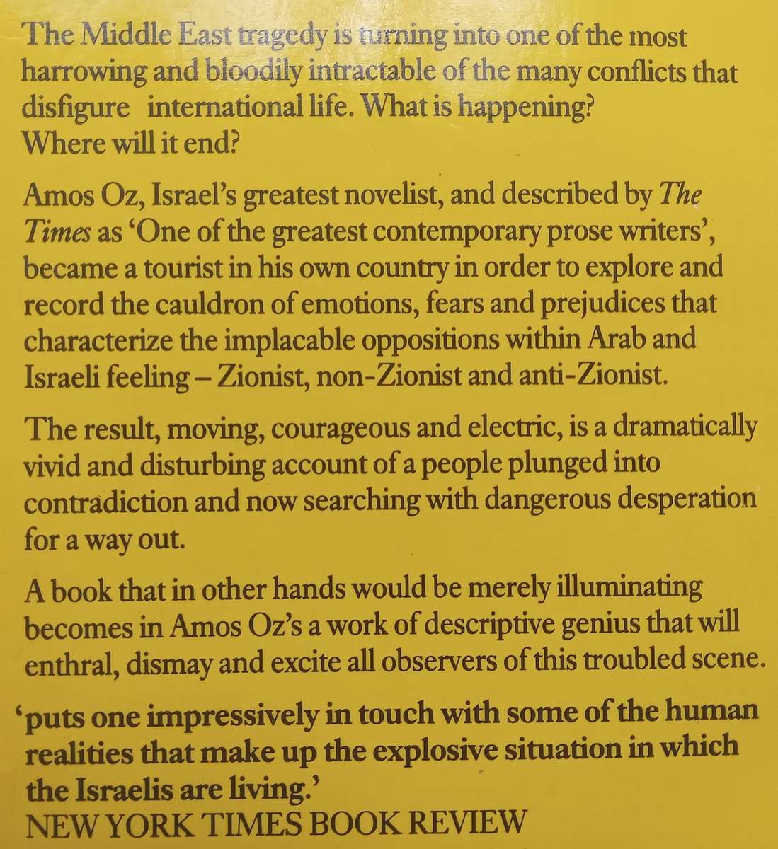 In the Land of Israel | Amos Oz