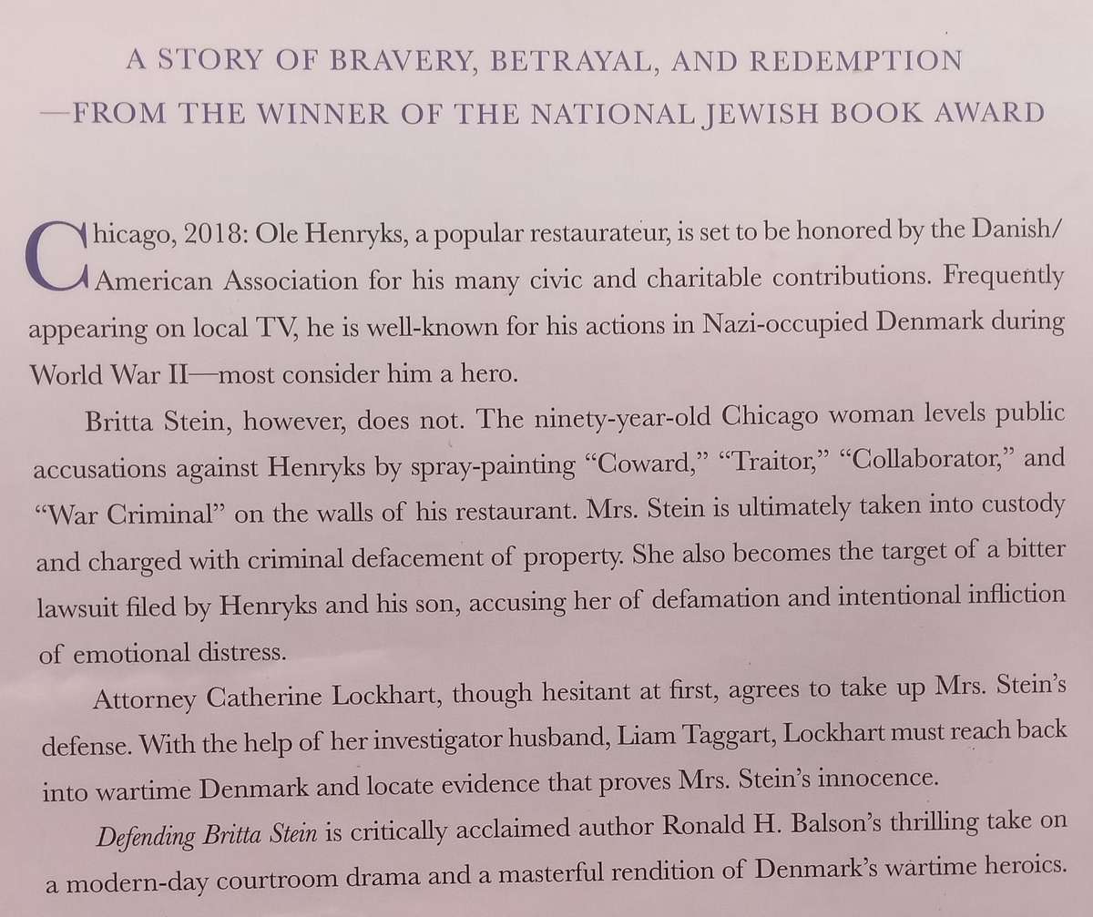Defending Britta Stein: A Novel | Ronald H. Balson