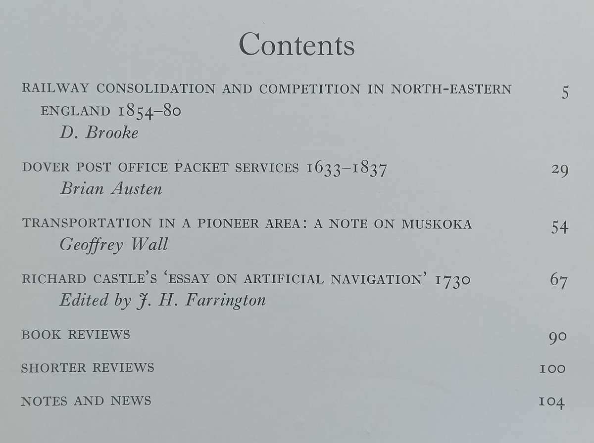 Transport History (Vol. 5, No. 1, March 1972)