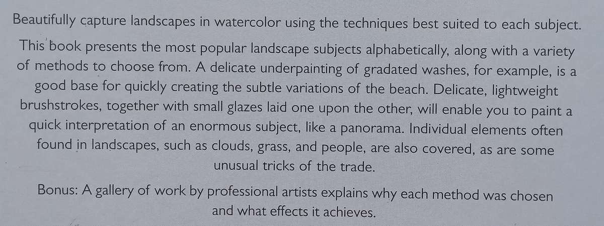 The Encyclopedia of Watercolour Landscapes: A Comprehensive Visual Guide to Traditional and Conte...