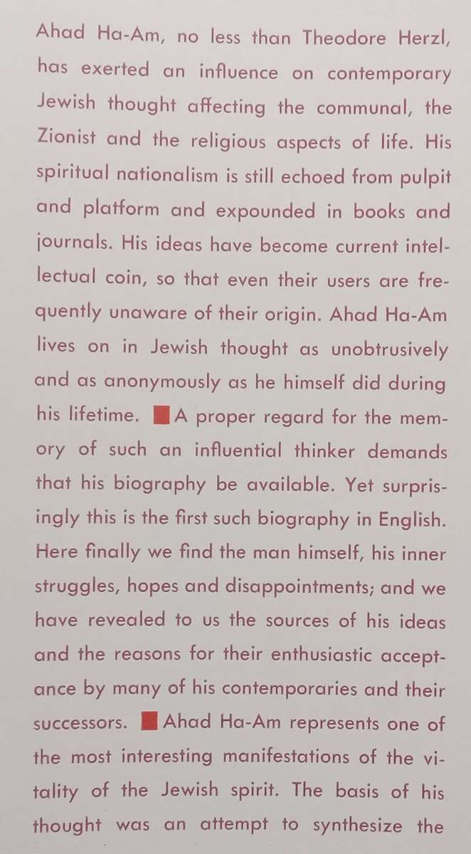 Ahad Ha-Am, Asher Ginzberg: A Biography | Leon Simon