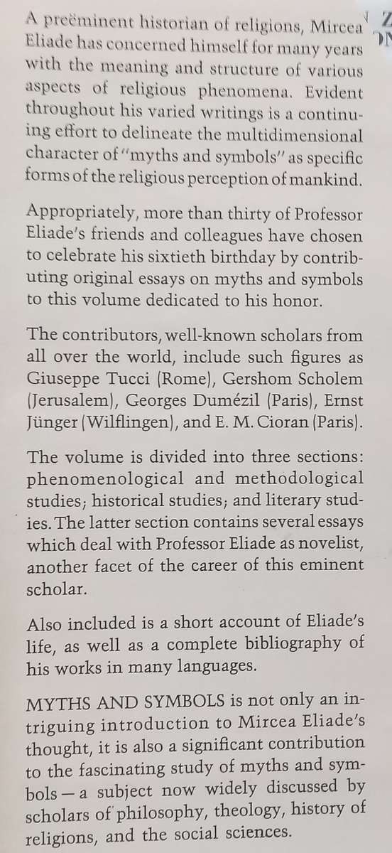Myths & Symbols: Studies in Honour of Mircea Eliade | Joseph M. Kitagawa & Charles H. Long (Eds.)