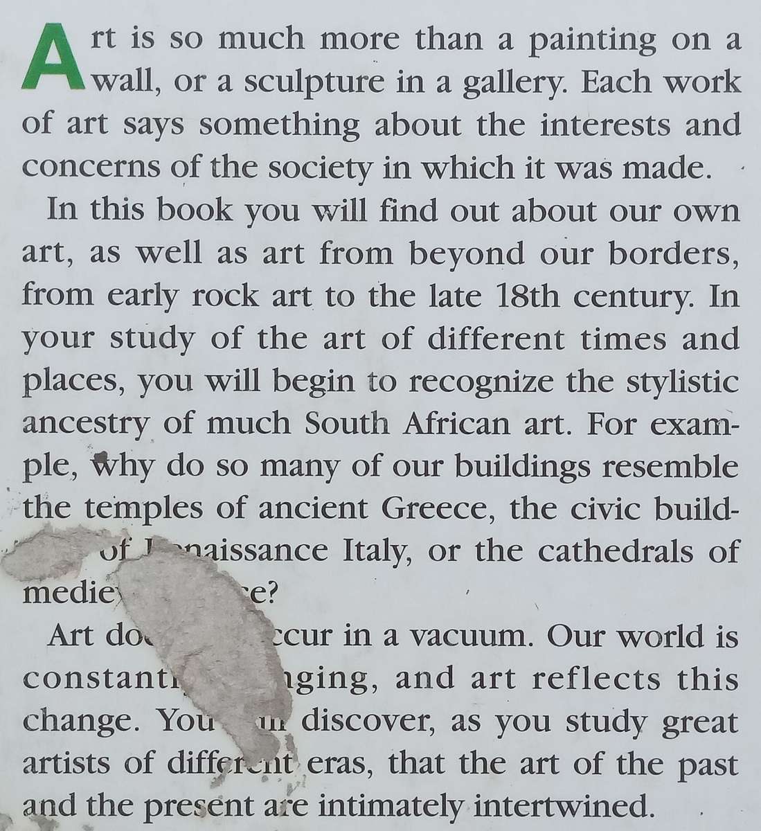 Art in Outline 2: From Rock Art to the Late 18th Century | Merle Huntley