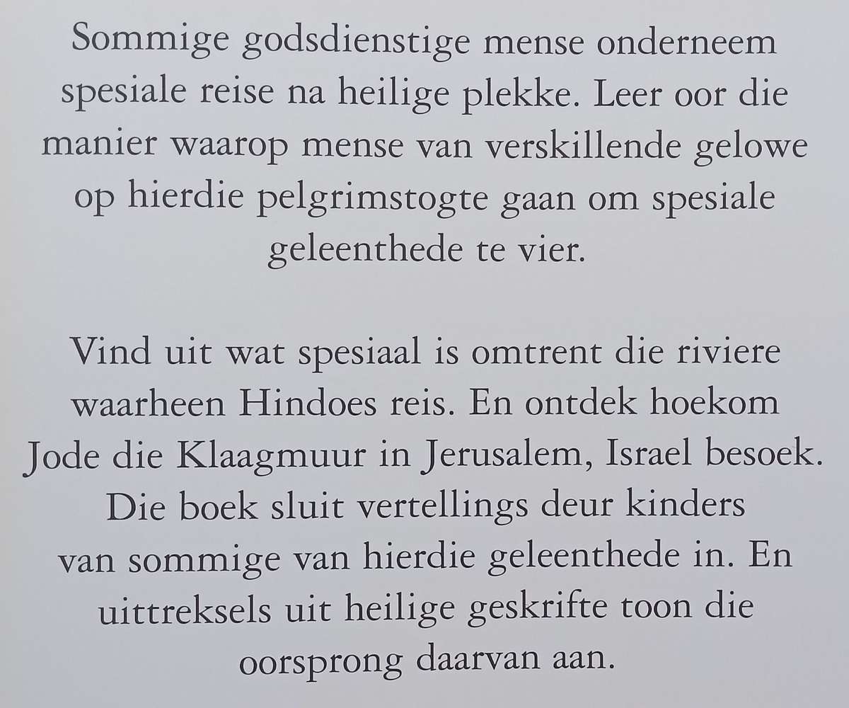 Pelgrimstogte en Reise (Afrikaans) | Cath Senker