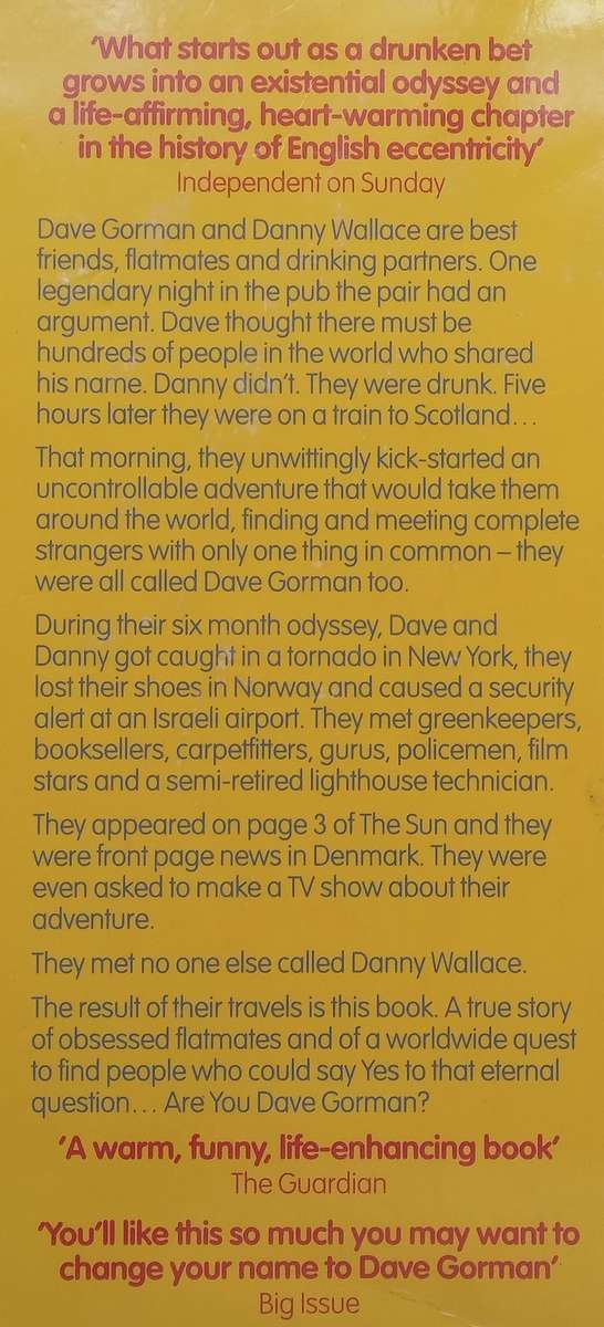 Are You Dave Gorman? | Dave Gorman & Danny Wallace