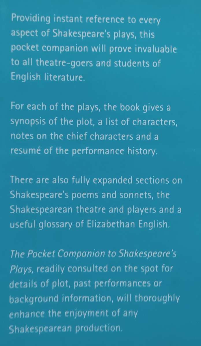 The Pocket Companion to Shakespeares Plays | J. C. Trewin