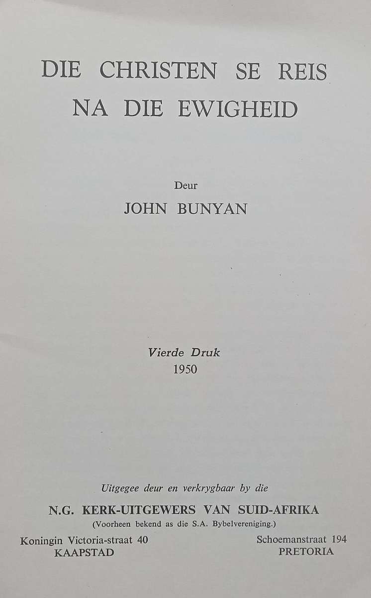 Die Christen se Reis na die Ewigheid (Afrikaans Translation) | John Bunyan