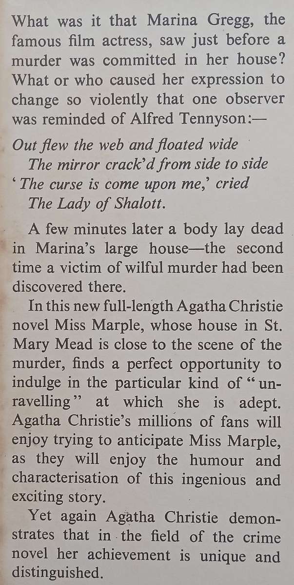 The Mirror Crack'd from Side to Side (First Edition, 1962) | Agatha Christie