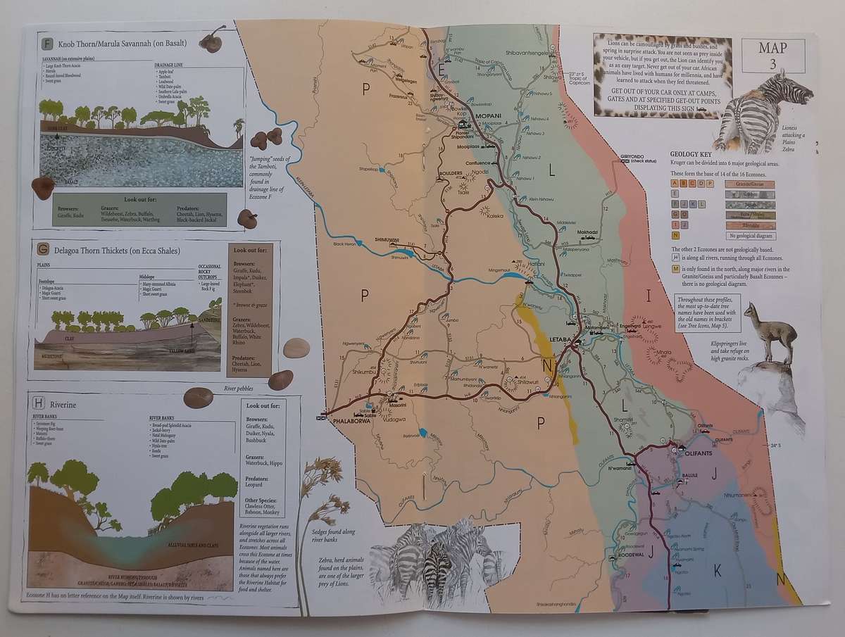 Kruger National Park: Eco Zone Map (Revised Ed.)