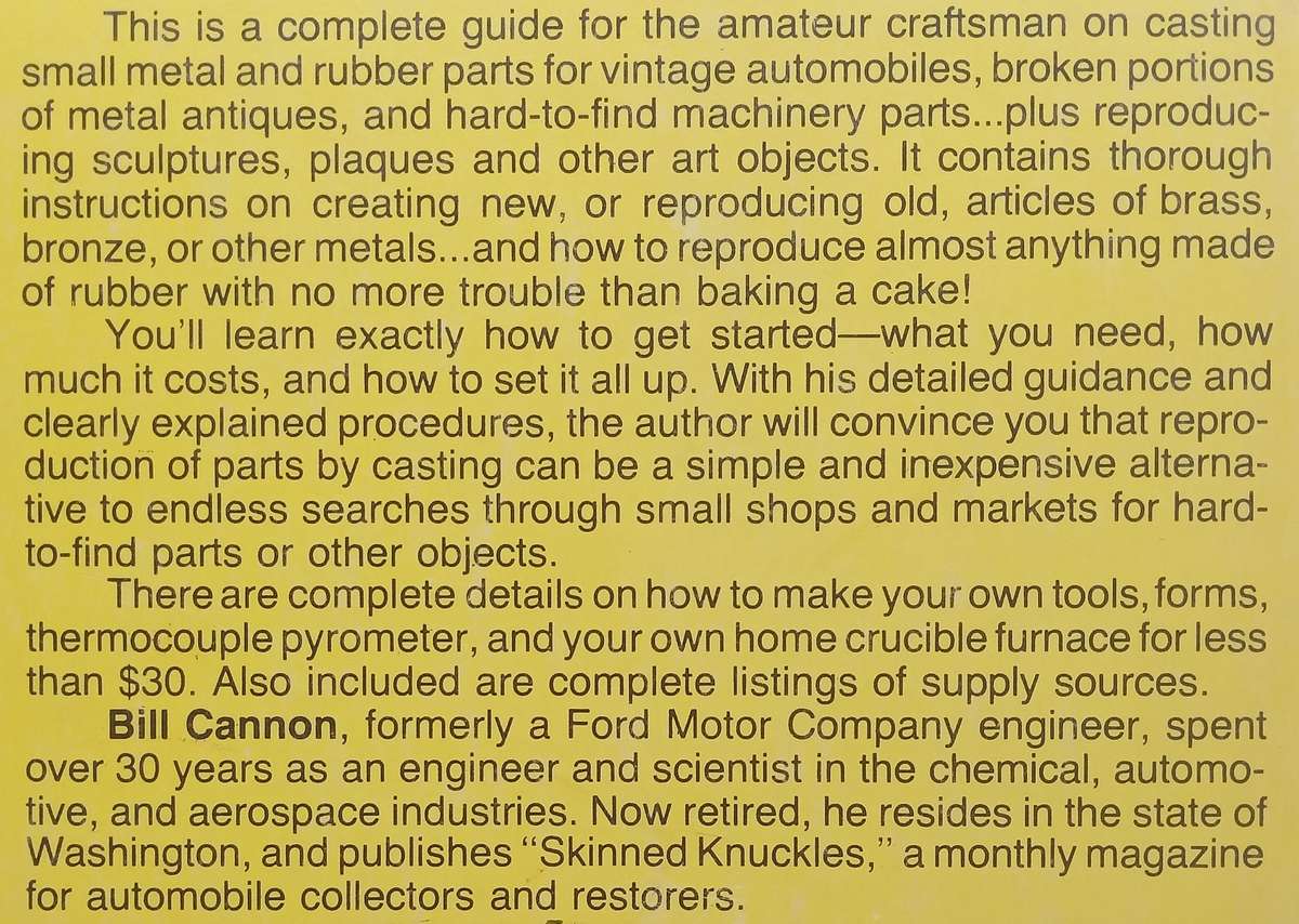 How to Cast Small Metal & Rubber Parts | William A. Cannon