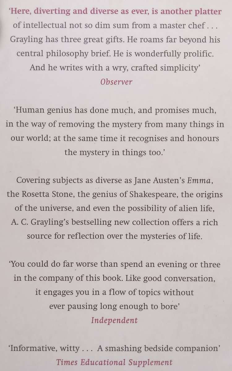 The Mystery of Things | A. C. Grayling