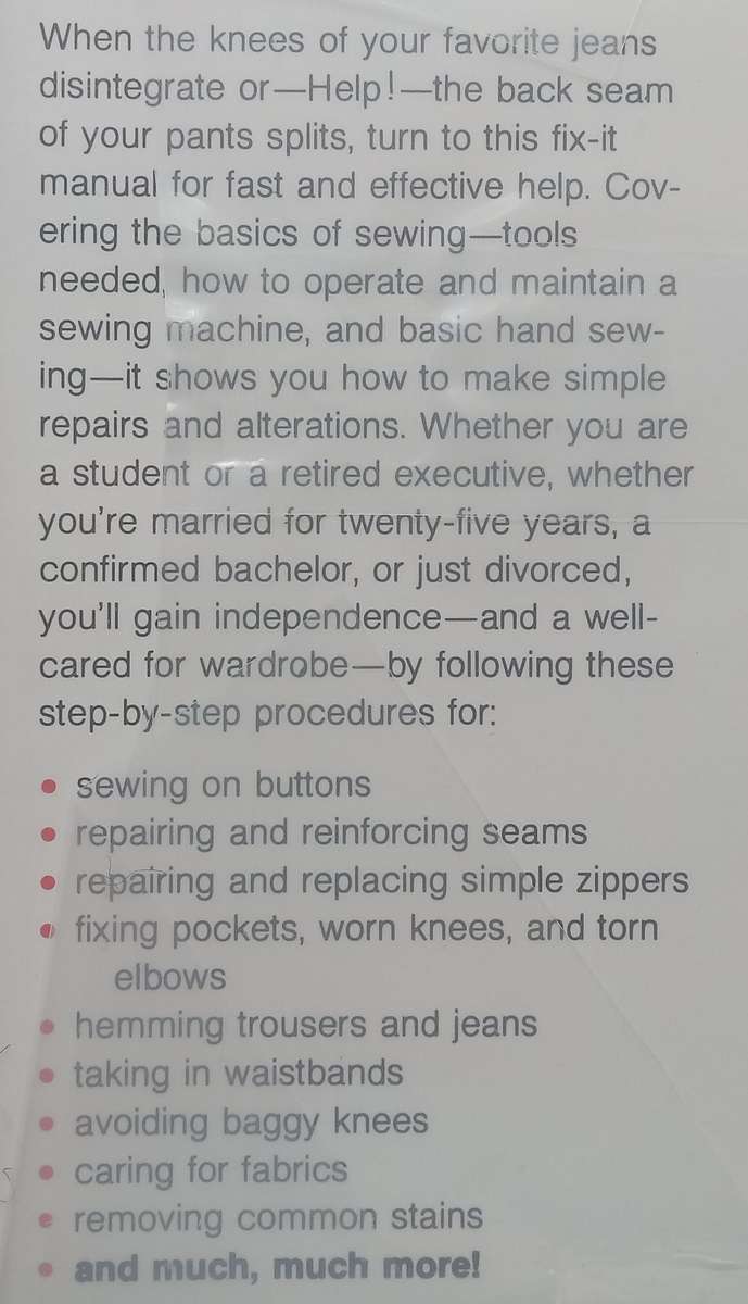 Sewing Hints for Men | A. Jay Abrams &amp; Sondra R. Albert