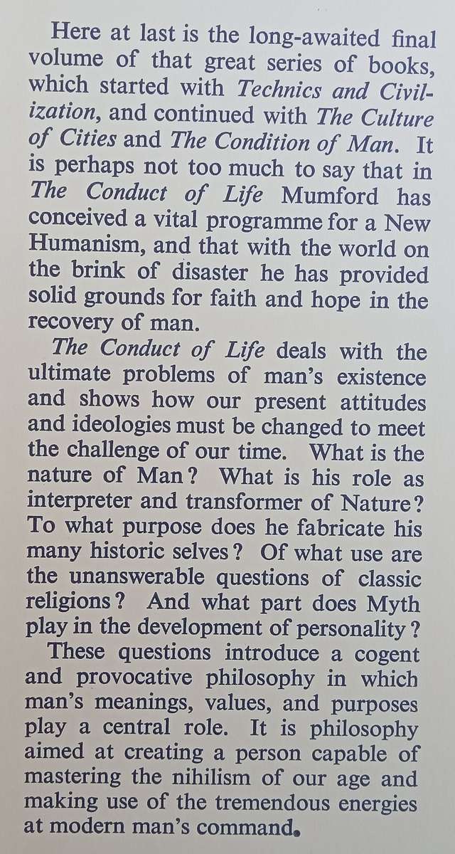 The Conduct of Life | Lewis Mumford