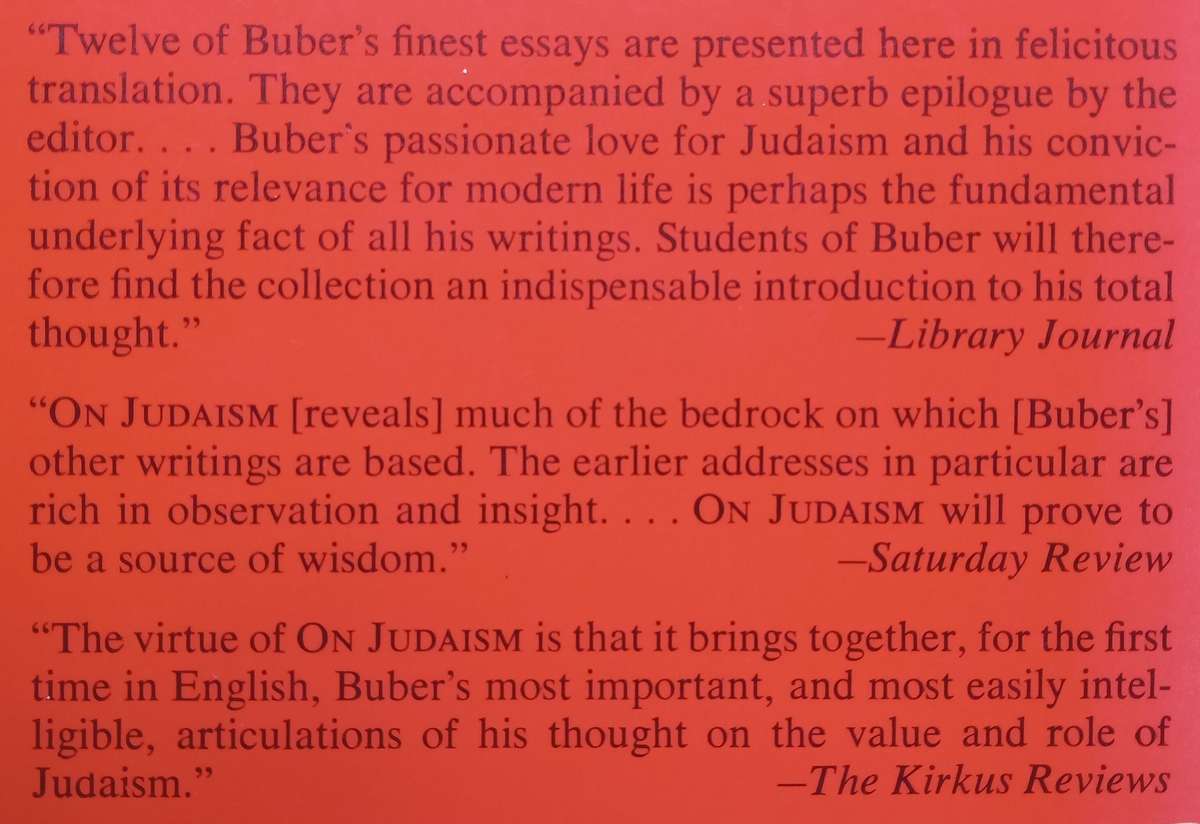 On Judaism | Martin Buber