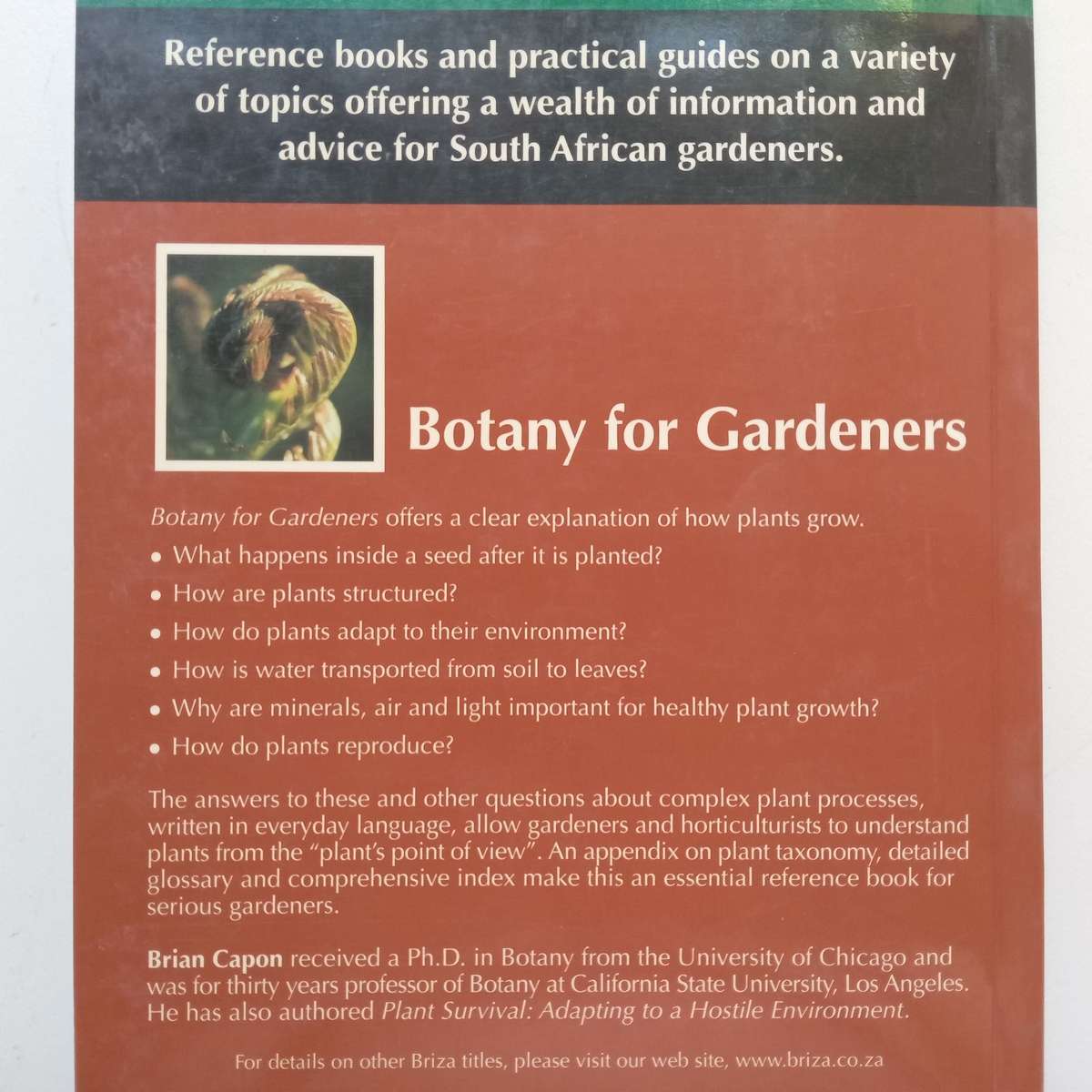 Botany for Gardeners | Brian Capon