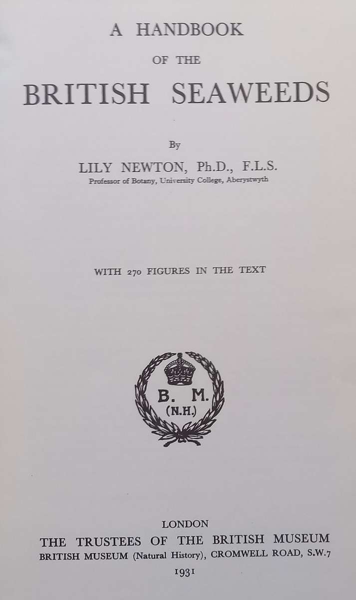 A Handbook of the British Seaweeds | Lily Newton